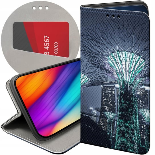 ETUI Z KLAPKĄ DO SAMSUNG GALAXY A72 WZORY MIASTA ARCHITEKTURA URBAN FUTERAŁ Samsung Electronics