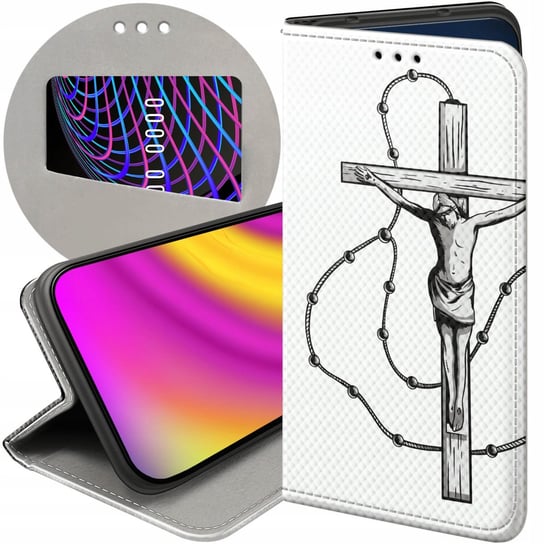 ETUI Z KLAPKĄ DO SAMSUNG GALAXY A73 5G WZORY JEZUS KRZYŻ RÓŻANIEC BÓG CASE Samsung Electronics