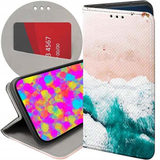 ETUI Z KLAPKĄ DO SAMSUNG GALAXY A8 2018 WZORY NATURA PRZYRODA KRAJOBRAZY Samsung Electronics