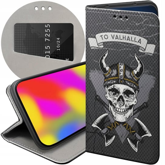 ETUI Z KLAPKĄ DO SAMSUNG GALAXY A82 5G WZORY WIKINGOWIE VIKING RUNY ODYN Samsung Electronics