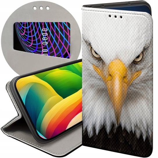 ETUI Z KLAPKĄ DO SAMSUNG GALAXY G530 GRAND PRIME WZORY ORZEŁ SOKÓŁ EAGLE Samsung Electronics