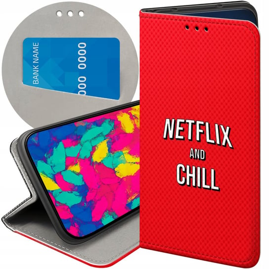 ETUI Z KLAPKĄ DO SAMSUNG GALAXY J3 2017 WZORY NETFLIX SERIALE FILMY KINO Samsung Electronics