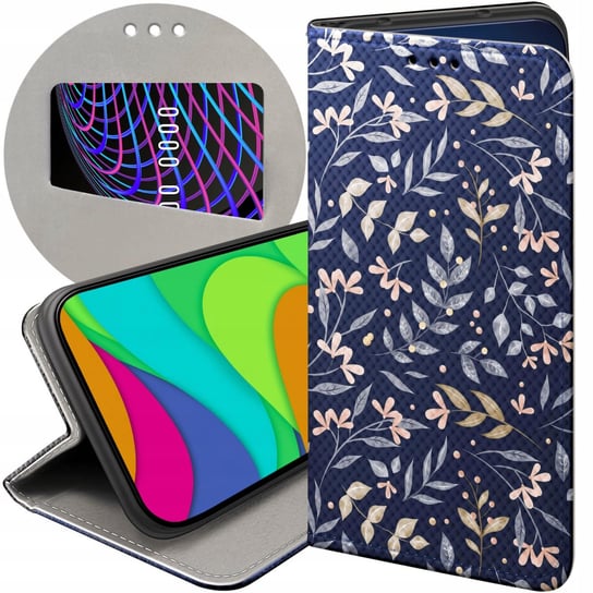 ETUI Z KLAPKĄ DO SAMSUNG GALAXY J4 PLUS WZORY FLORAL BOTANIKA BUKIETY CASE Samsung