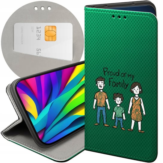 Etui Z Klapką Do Samsung Galaxy J4 Plus Wzory Rodzina Familia Dom Futerał Samsung Electronics