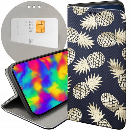 ETUI Z KLAPKĄ DO SAMSUNG GALAXY J5 2016 WZORY ANANAS OWOCE EGZOTYCZNE CASE Samsung Electronics