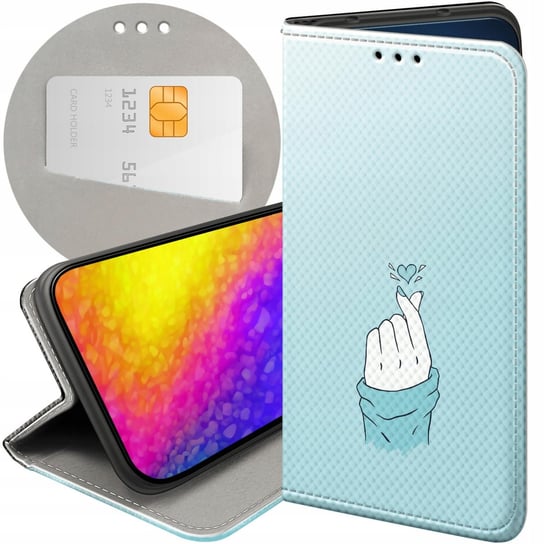 ETUI Z KLAPKĄ DO SAMSUNG GALAXY J5 (2017) WZORY NIEBIESKIE BLUE BLAU CASE Samsung Electronics