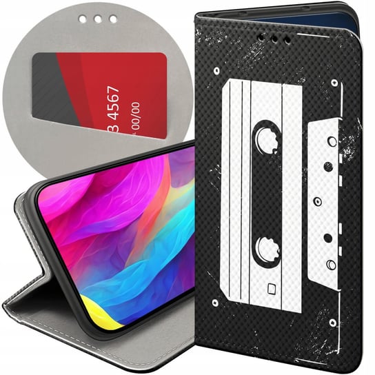 ETUI Z KLAPKĄ DO SAMSUNG GALAXY J5 (2017) WZORY RETRO OLD SCHOOL MUZYKA GRY Samsung Electronics