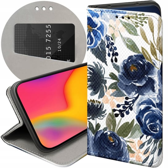 ETUI Z KLAPKĄ DO SAMSUNG GALAXY J6 PLUS WZORY KWIATY KWIECISTE FLOWER CASE Samsung Electronics