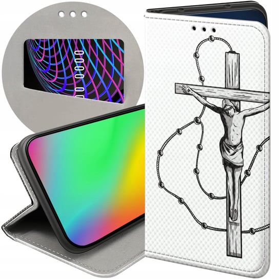 Etui Z Klapką Do Samsung Galaxy J7 2017 Wzory Jezus Krzyż Różaniec Bóg Case Samsung Electronics