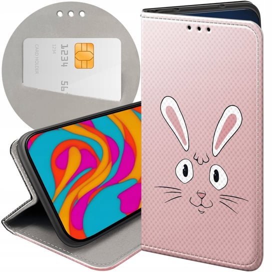 Etui Z Klapką Do Samsung Galaxy J7 2017 Wzory Królik Zając Bunny Futerał Samsung