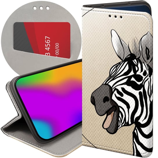 ETUI Z KLAPKĄ DO SAMSUNG GALAXY J7 2017 WZORY ZEBRA ZEBERKA PASKI FUTERAŁ Samsung Electronics