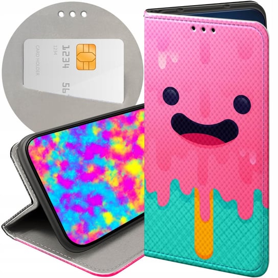 ETUI Z KLAPKĄ DO SAMSUNG GALAXY M11 WZORY CANDY CUKIERKI SŁODYCZE SŁODKIE Samsung Electronics