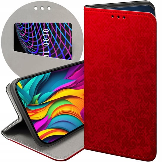 Etui Z Klapką Do Samsung Galaxy M11 Wzory Czerwone Serca Róże Futerał Case Samsung Electronics