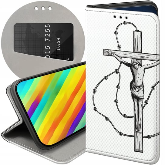 Etui Z Klapką Do Samsung Galaxy M11 Wzory Jezus Krzyż Różaniec Bóg Futerał Samsung