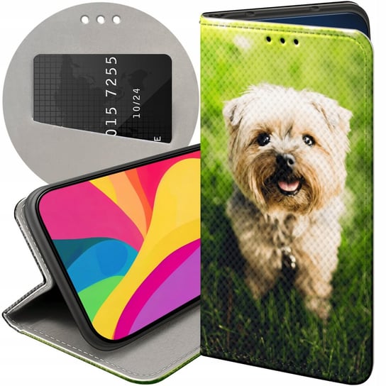 Etui Z Klapką Do Samsung Galaxy M11 Wzory Pieski Psiaki Dogs Futerał Case Samsung Electronics