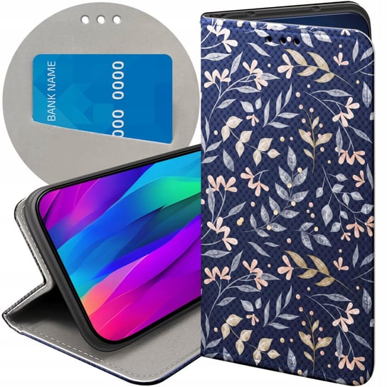 ETUI Z KLAPKĄ DO SAMSUNG GALAXY M13 WZORY FLORAL BOTANIKA BUKIETY FUTERAŁ Samsung Electronics