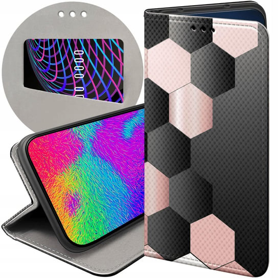 Etui Z Klapką Do Samsung Galaxy M13 Wzory Geometryczne Symetria Futerał Samsung Electronics