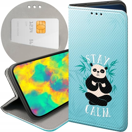 ETUI Z KLAPKĄ DO SAMSUNG GALAXY M13 WZORY PANDA BAMBUS PANDY FUTERAŁ CASE Samsung Electronics