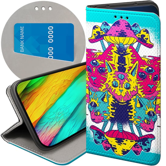 ETUI Z KLAPKĄ DO SAMSUNG GALAXY M13 WZORY PSYCHO LSD PSYCHODELIC GRZYBKI Samsung Electronics