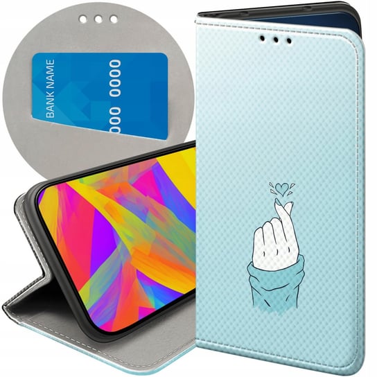 ETUI Z KLAPKĄ DO SAMSUNG GALAXY M21 WZORY NIEBIESKIE BLUE BLAU FUTERAŁ CASE Samsung Electronics