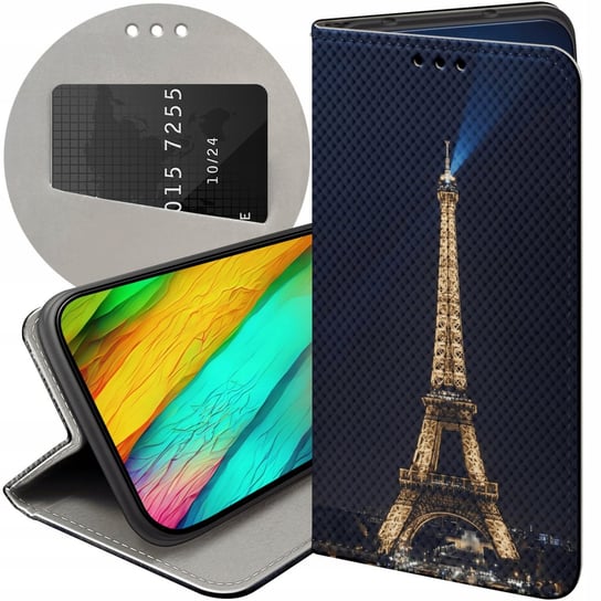 ETUI Z KLAPKĄ DO SAMSUNG GALAXY M21 WZORY PARYŻ FRANCJA EIFFEL FUTERAŁ CASE Samsung Electronics