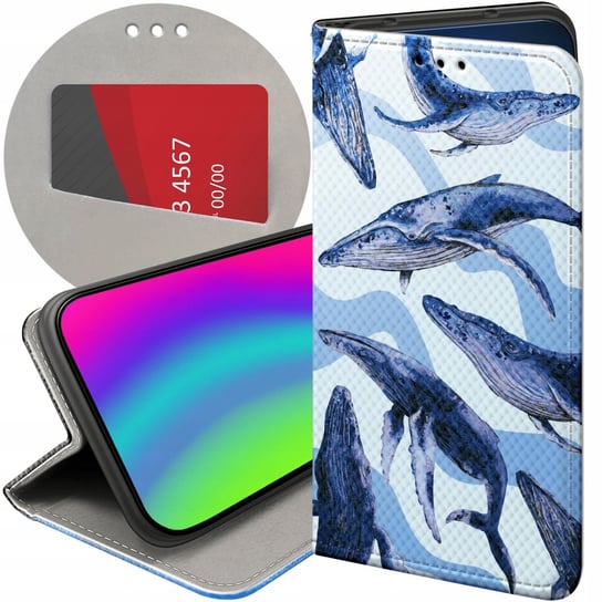 ETUI Z KLAPKĄ DO SAMSUNG GALAXY M23 5G WZORY MORZE FALE WODA AQUA FUTERAŁ Samsung Electronics