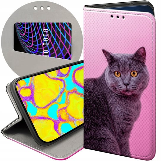 ETUI Z KLAPKĄ DO SAMSUNG GALAXY M33 5G WZORY KOTY KOTKI KOCIAKI FUTERAŁ Samsung Electronics