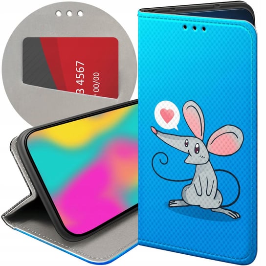 ETUI Z KLAPKĄ DO SAMSUNG GALAXY M33 5G WZORY MYSZKA MOUSE MINI FUTERAŁ CASE Samsung Electronics