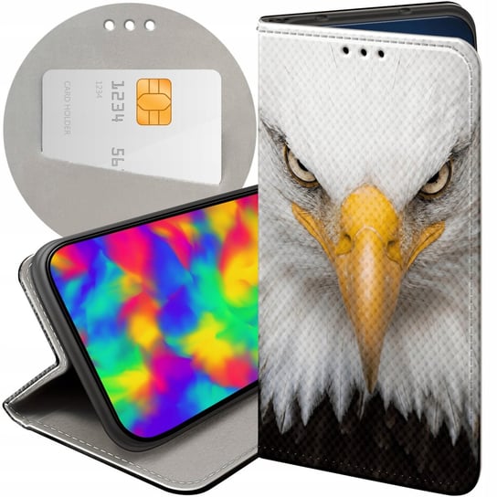 ETUI Z KLAPKĄ DO SAMSUNG GALAXY M33 5G WZORY ORZEŁ SOKÓŁ EAGLE FUTERAŁ CASE Samsung