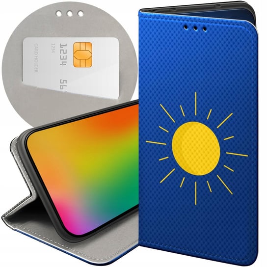 ETUI Z KLAPKĄ DO SAMSUNG GALAXY M33 5G WZORY SŁOŃCE PLANETY SUN FUTERAŁ Samsung Electronics