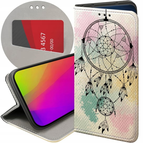 ETUI Z KLAPKĄ DO SAMSUNG GALAXY M52 5G WZORY BOHO ŁAPACZ SNÓW PIÓRA FUTERAŁ Samsung Electronics