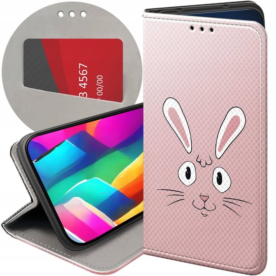 ETUI Z KLAPKĄ DO SAMSUNG GALAXY M52 5G WZORY KRÓLIK ZAJĄC BUNNY FUTERAŁ Samsung