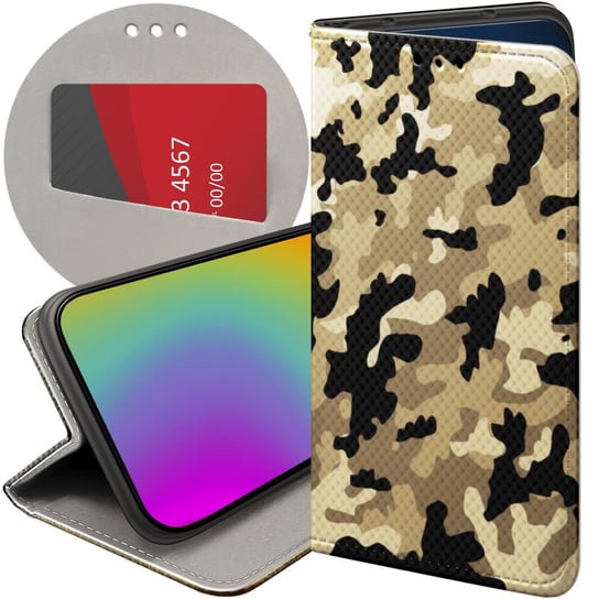 ETUI Z KLAPKĄ DO SAMSUNG GALAXY M52 5G WZORY MORO WOJSKOWE MILITARNE CASE Samsung Electronics