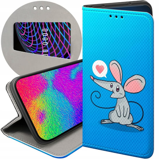 ETUI Z KLAPKĄ DO SAMSUNG GALAXY M52 5G WZORY MYSZKA MOUSE MINI FUTERAŁ CASE Samsung