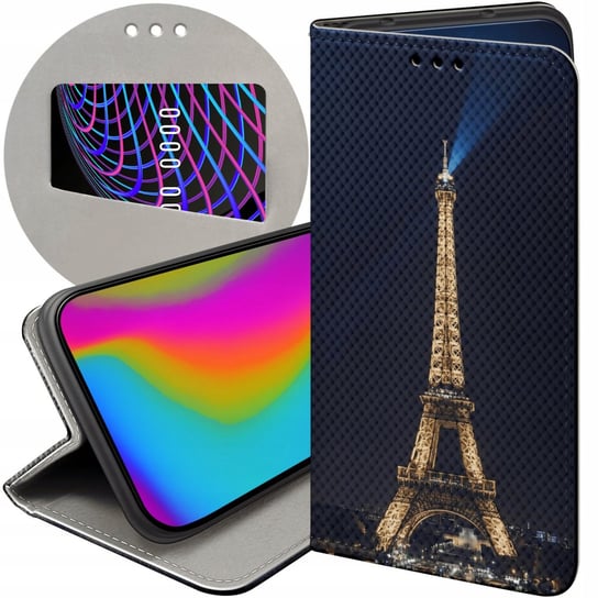 ETUI Z KLAPKĄ DO SAMSUNG GALAXY M52 5G WZORY PARYŻ FRANCJA EIFFEL FUTERAŁ Samsung Electronics