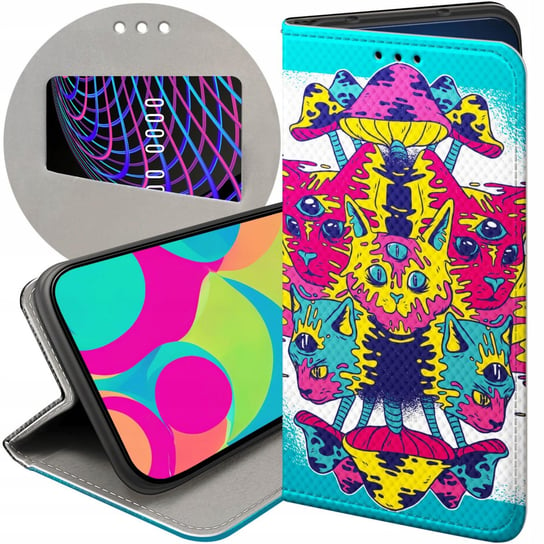 ETUI Z KLAPKĄ DO SAMSUNG GALAXY M52 5G WZORY PSYCHO LSD PSYCHODELIC GRZYBKI Samsung Electronics