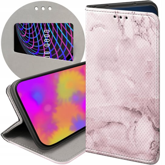 ETUI Z KLAPKĄ DO SAMSUNG GALAXY M52 5G WZORY RÓŻOWE GOLDEN ROSE PUDROWY RÓŻ Samsung Electronics