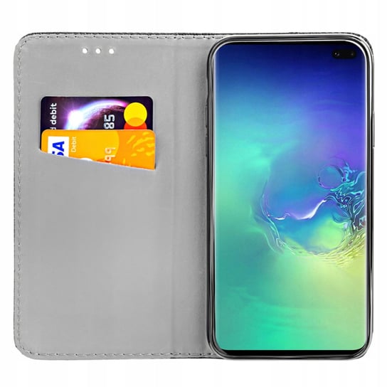 Etui Z Klapką Do Samsung Galaxy S10 Czarne Zamykane Magnetyczne Kabura Flip Samsung Electronics