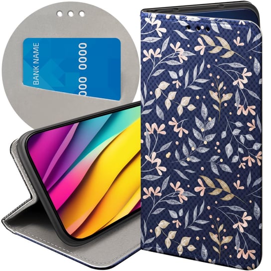 ETUI Z KLAPKĄ DO SAMSUNG GALAXY S10 WZORY FLORAL BOTANIKA BUKIETY FUTERAŁ Samsung