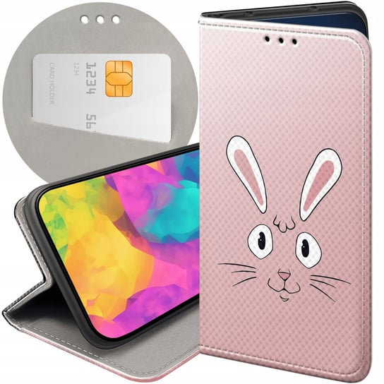 Etui Z Klapką Do Samsung Galaxy S10 Wzory Królik Zając Bunny Futerał Case Samsung