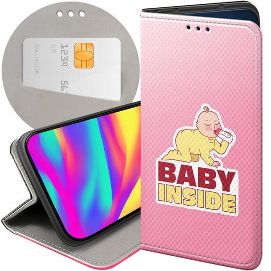 ETUI Z KLAPKĄ DO SAMSUNG GALAXY S10E WZORY CIĄŻOWE PREGNANT BABY SHOWER Samsung Electronics