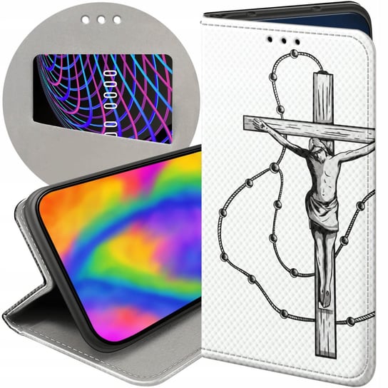 Etui Z Klapką Do Samsung Galaxy S20 Fe / 5G Wzory Jezus Krzyż Różaniec Bóg Samsung Electronics