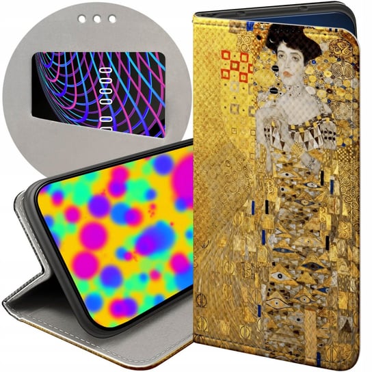 ETUI Z KLAPKĄ DO SAMSUNG GALAXY S21 WZORY KLIMT GUSTAV POCAŁUNEK FUTERAŁ Samsung