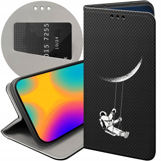 ETUI Z KLAPKĄ DO SAMSUNG GALAXY S21 WZORY KOSMOS FUTERAŁ POKROWIEC CASE Samsung Electronics