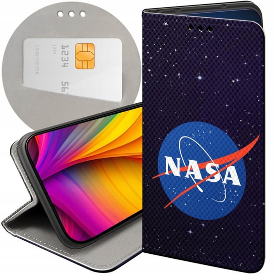 ETUI Z KLAPKĄ DO SAMSUNG GALAXY S21 WZORY NASA KOSMOS ASTRONOMIA GWIAZDY Samsung Electronics