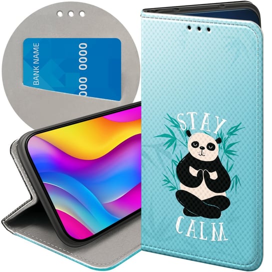 ETUI Z KLAPKĄ DO SAMSUNG GALAXY S21 WZORY PANDA BAMBUS PANDY FUTERAŁ CASE Samsung Electronics