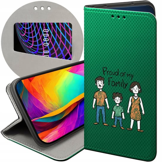 Etui Z Klapką Do Samsung Galaxy S21 Wzory Rodzina Familia Dom Futerał Case Samsung Electronics