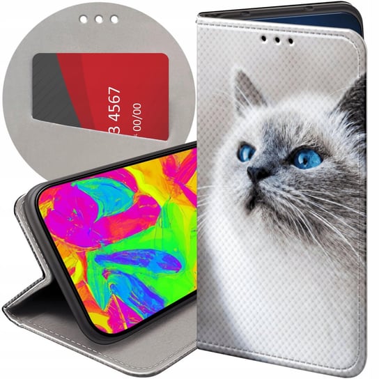 ETUI Z KLAPKĄ DO SAMSUNG GALAXY S22 ULTRA WZORY ANIMALS ZDJĘCIA ZWIERZĘTA Samsung Electronics