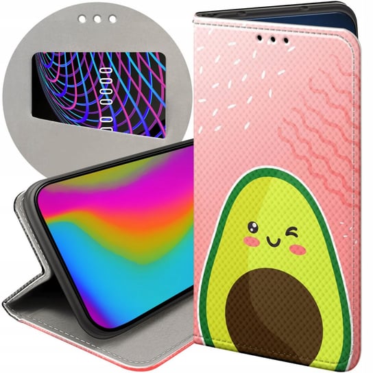 ETUI Z KLAPKĄ DO SAMSUNG GALAXY S22 ULTRA WZORY AWOKADO AVOCADO OWOC CASE Samsung Electronics