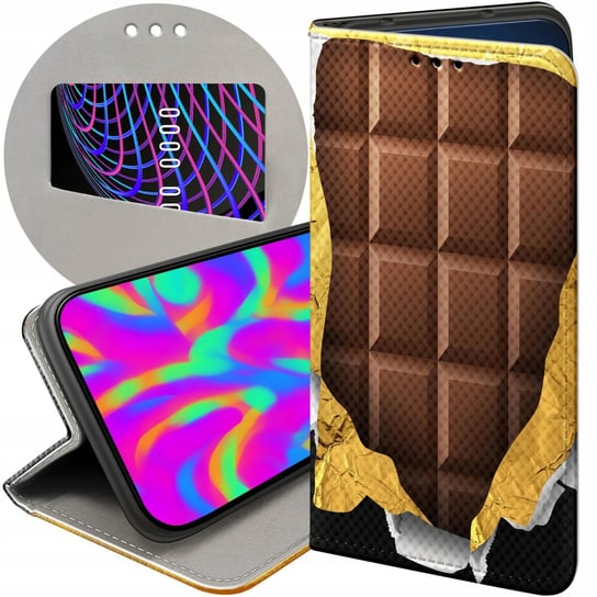 Etui Z Klapką Do Samsung Galaxy S22 Wzory Czekolada Choco Słodycze Futerał Samsung